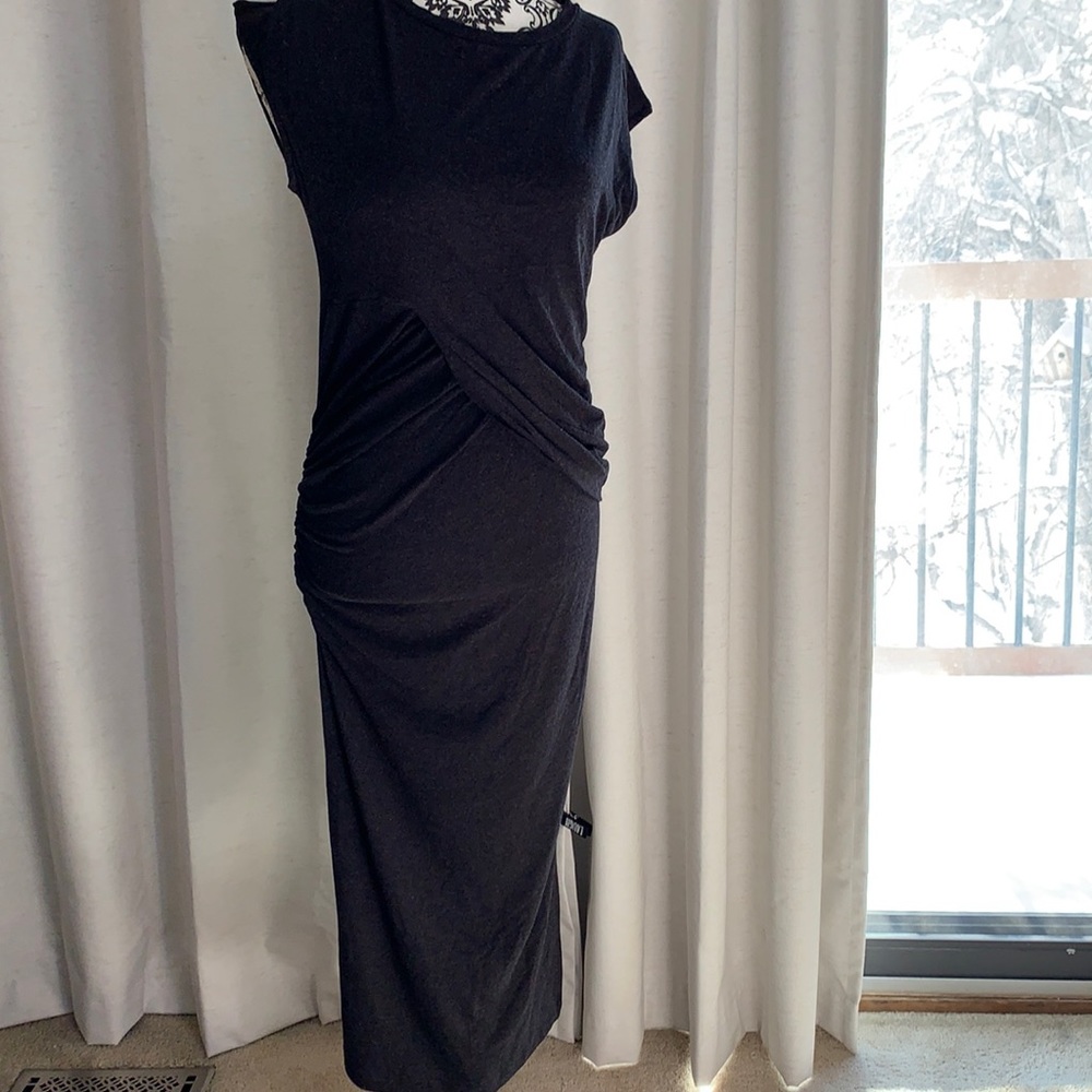 Very flattering black  Buffalo dress.